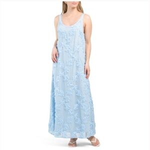 Tuckernuck En Saison Sky Blue Textured Dress